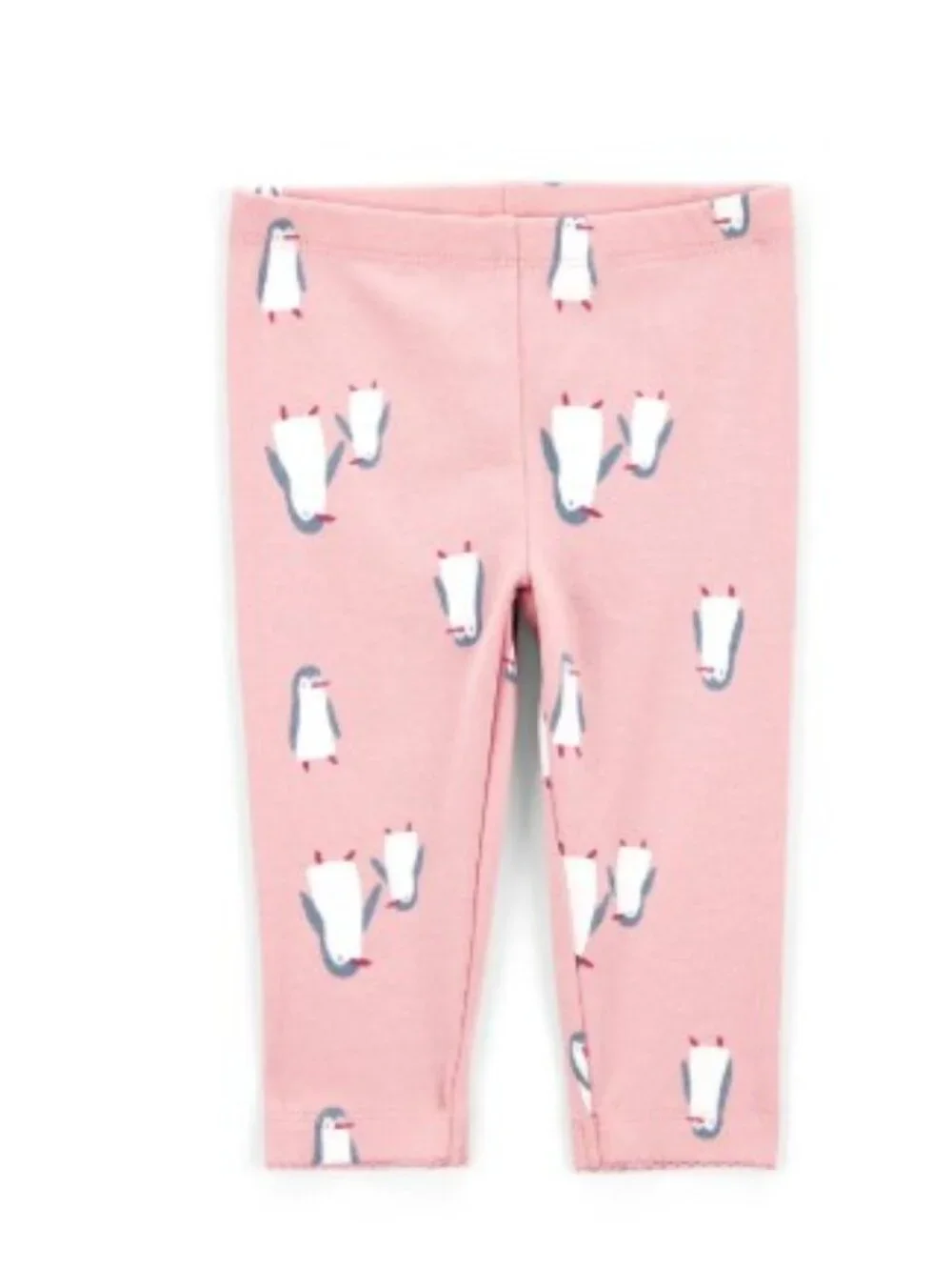 Carter's Baby Girls 3-Piece Outfit Set Cream Pink Penguin Multiple Sizes - Picture 3 of 3